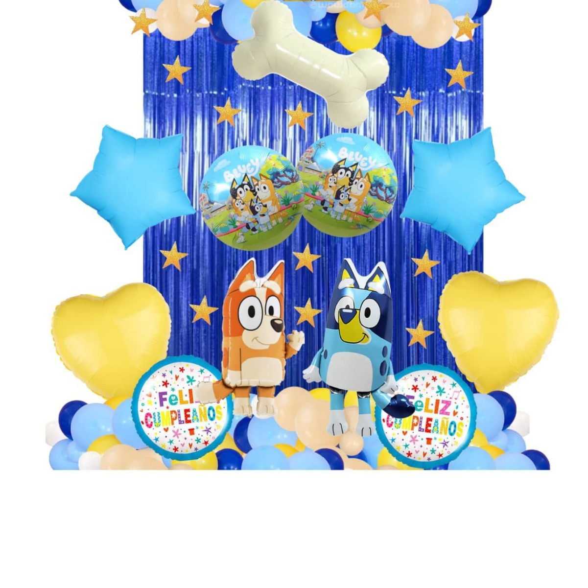 粉紫蓝狗狗脚印乳胶气球套装狗骨头铝箔气球儿童生日派对装饰跨境
