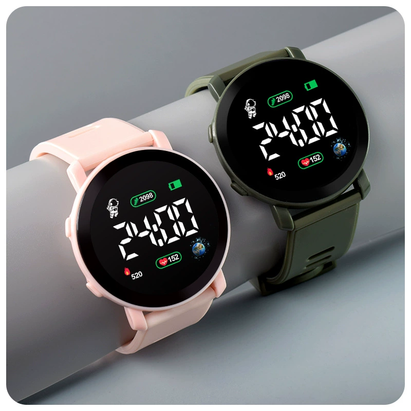 Children's Digital Travel Watch — Waterproof, Silicone Strap, Time & Date Display (Multiple Colors)