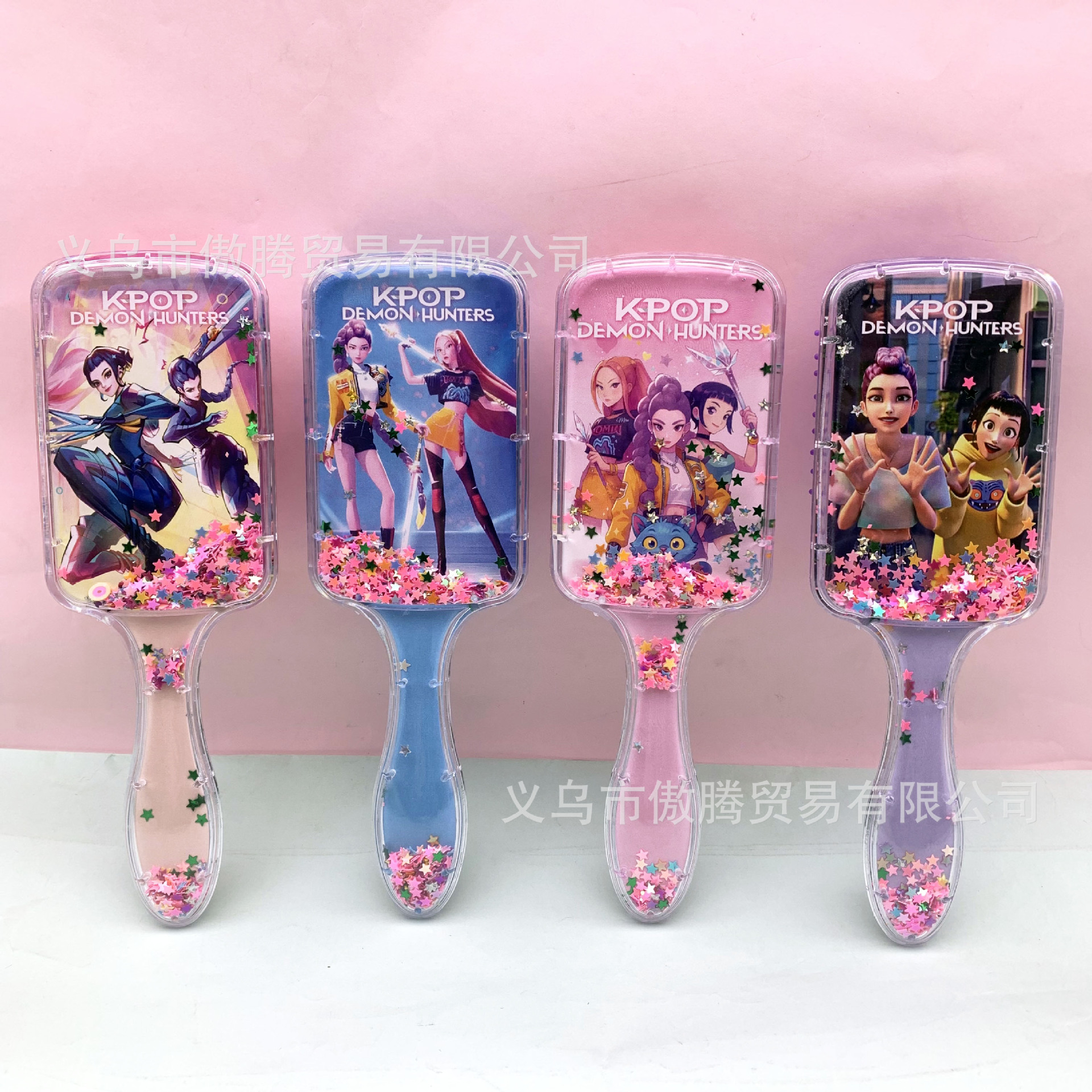 Transfronterizos Labubu Airbag Pein de dibujos animados de alto valor facial Labubu Sand Moving Sequin Pein de pelo Pein de masaje Airbag Pein Comercio Exterior