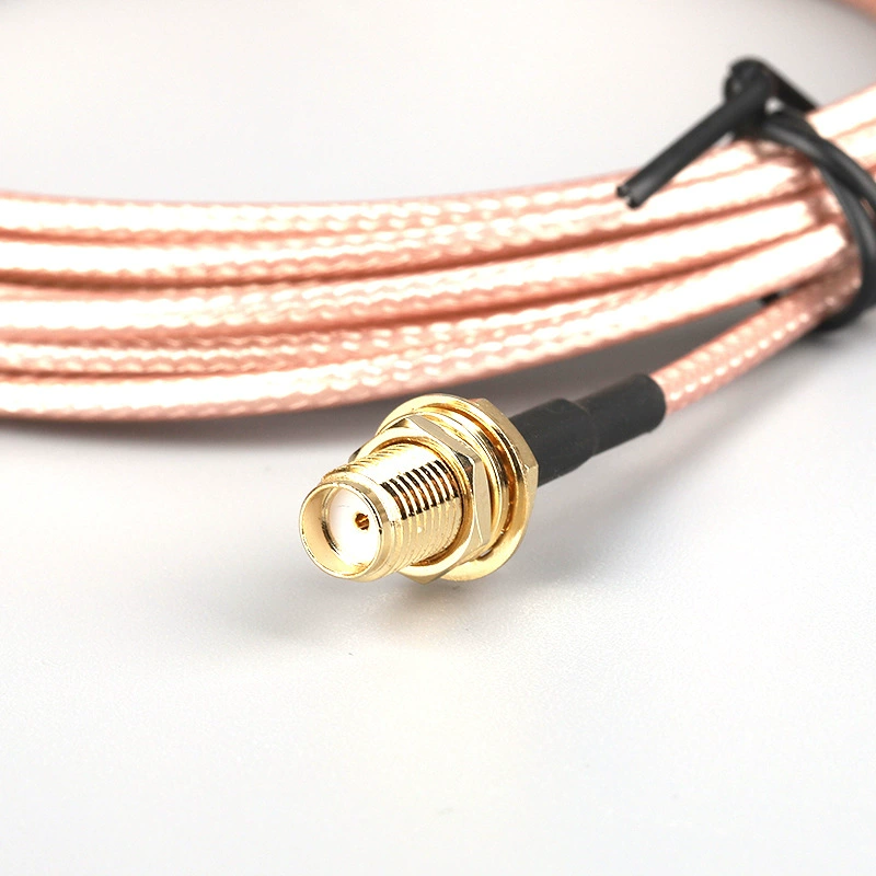 Оптовый SMA адаптер кабель SMA мужской к SMA женский кабель RG316 медной серебрёный провод адаптер
