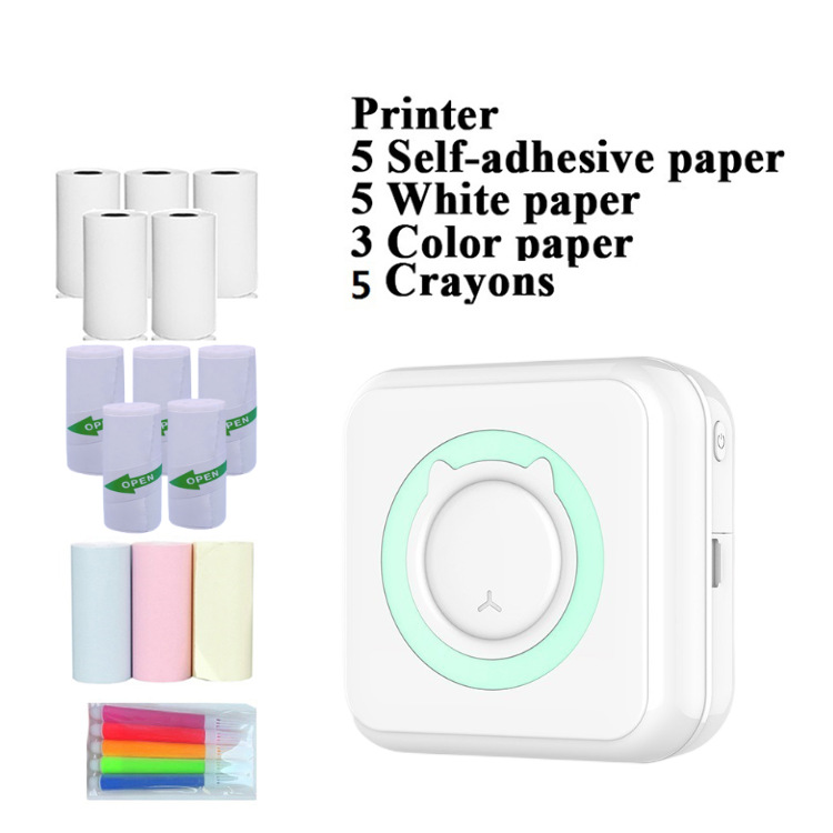 C15 impresora de etiquetas con Bluetooth portátil de mano térmica etiqueta engomada del inodoro impresión pequeña máquina de pregunta equivocada de bolsillo