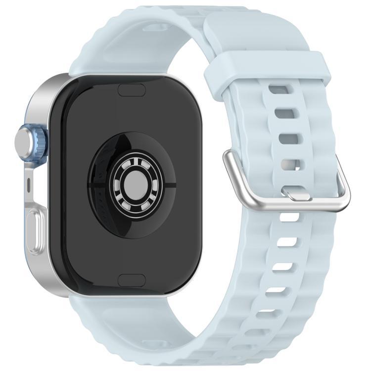 xDfind Silver Buckle Silicone Solid Color Brazalete para Huawei Watch Fit4 Pro / Fit4 / Fit3