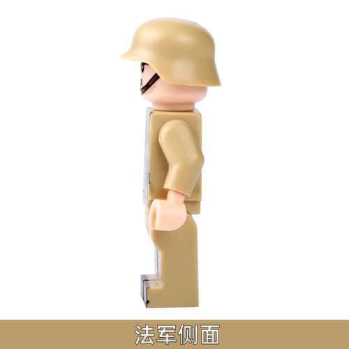 Cross-border World War II military figure third method army soldier small particle children's assembly toy accessories gift