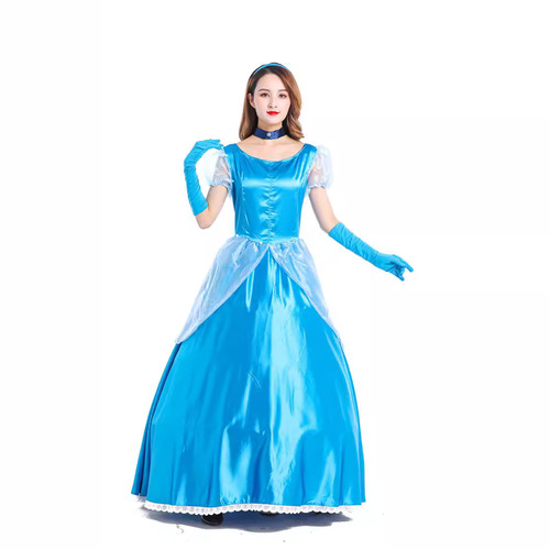 Halloween Grimm's Fairy Tales Cinderella Princess Tiana Cosplay Costume New Adult Stage Performance Costume