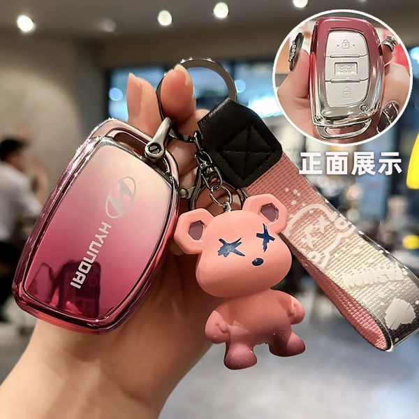Style B [Gradient Translucent Pink] Comes with Pink Bear Pendant