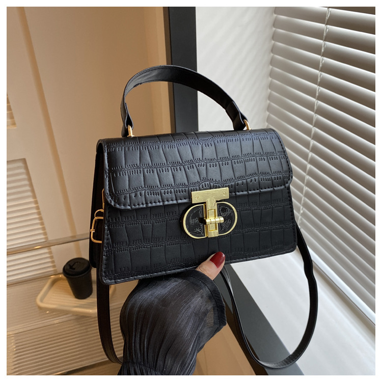 Bolso de moda coreano 2023 verano nuevo bolso de mujer personalidad cocodrilo bolso de hombro simple retro bolso de mochila