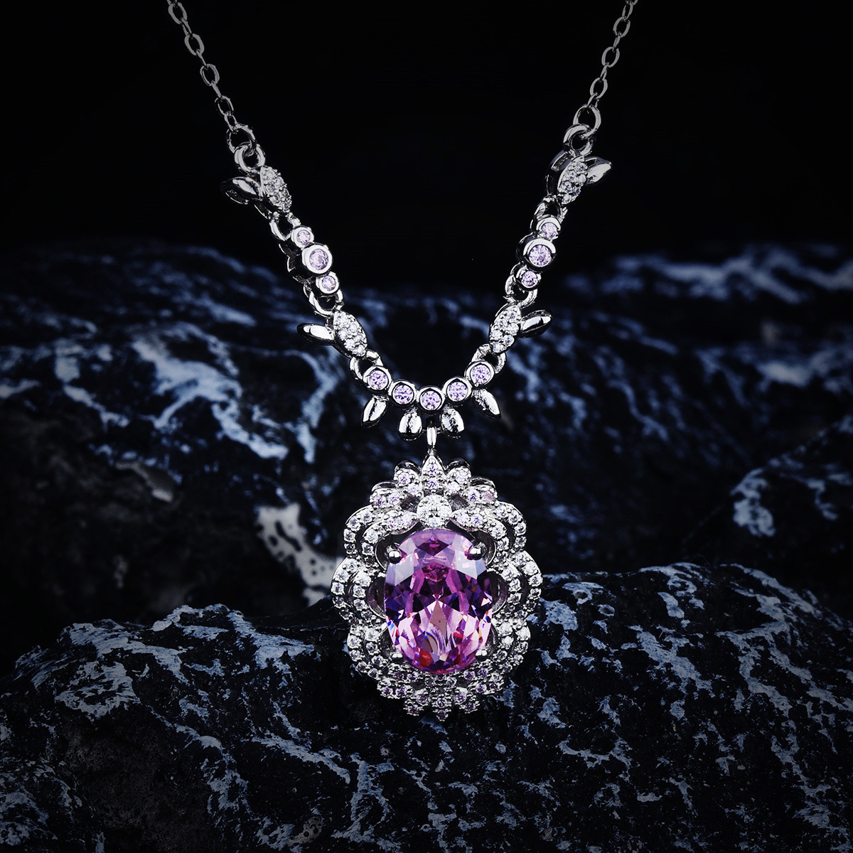 Fashion Oval Copper Plating Inlay Artificial Gemstones Womenu0027S Rings Earrings Necklace