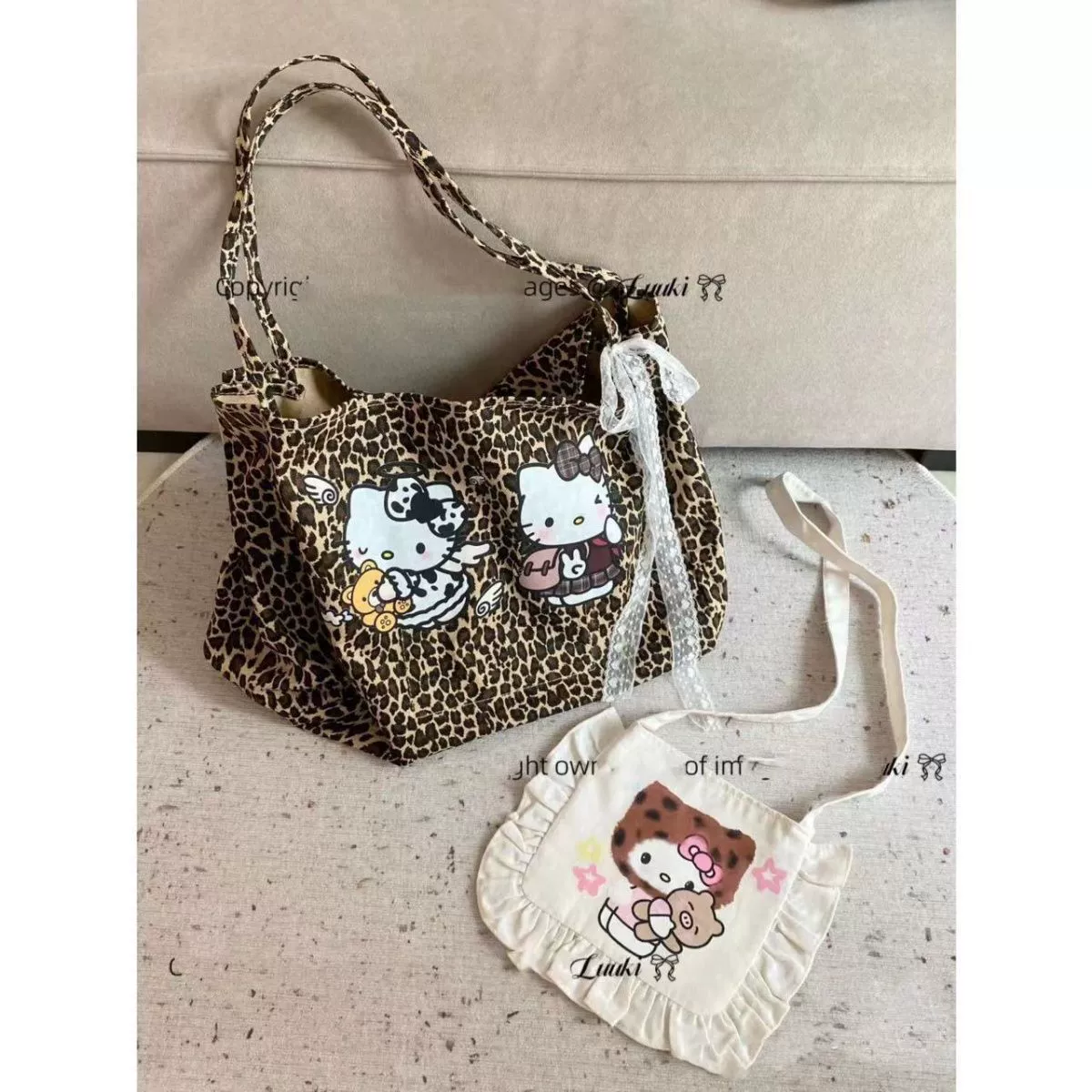Hello Kitty, ретро-сумка на одно плечо, вместительный рюкзак, американский стиль