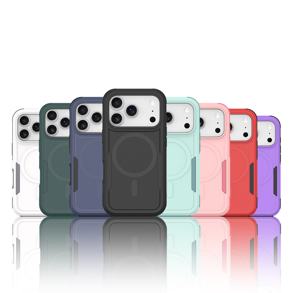 Aplicable Apple 17 Pro zarpe todo incluido dos en uno estuche para teléfono móvil magnético cubierta protectora antideslizante lateral en stock