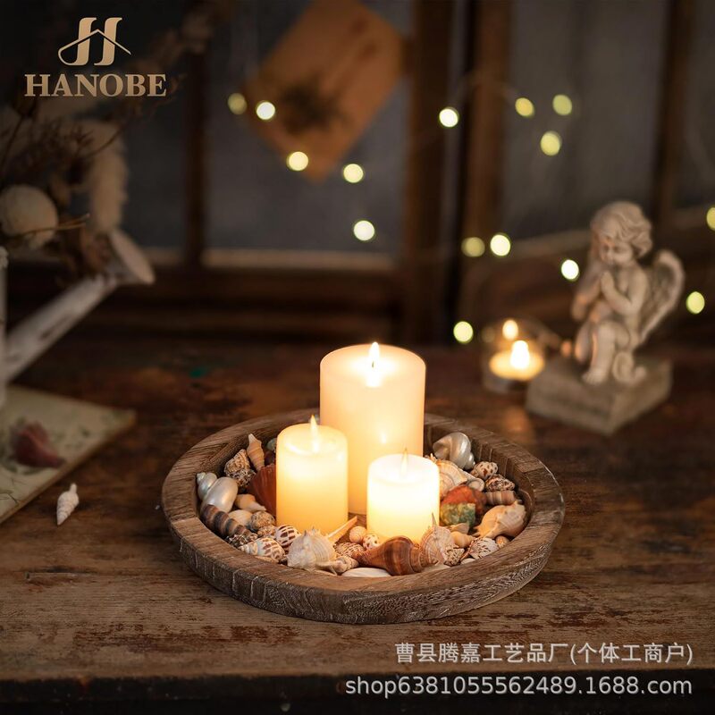 Burnt Color Decorative Tray Farmhouse Vintage Candle Holder Base Home Living Room Paulownia Wood Retro Storage Tray Solid Wood Tray Burnt Color Decorative Tray Farmhouse Vintage Candle Holder Base Home Living Room Paulownia Wood Retro Storage Tray Solid Wood Tray