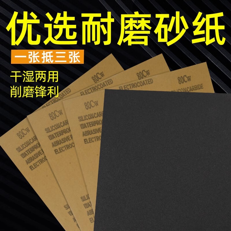 Sandpaper polishing 60-20000 mesh wall surface polishing coarse and fine car paint sand steel derusting wood water sandpaper clip