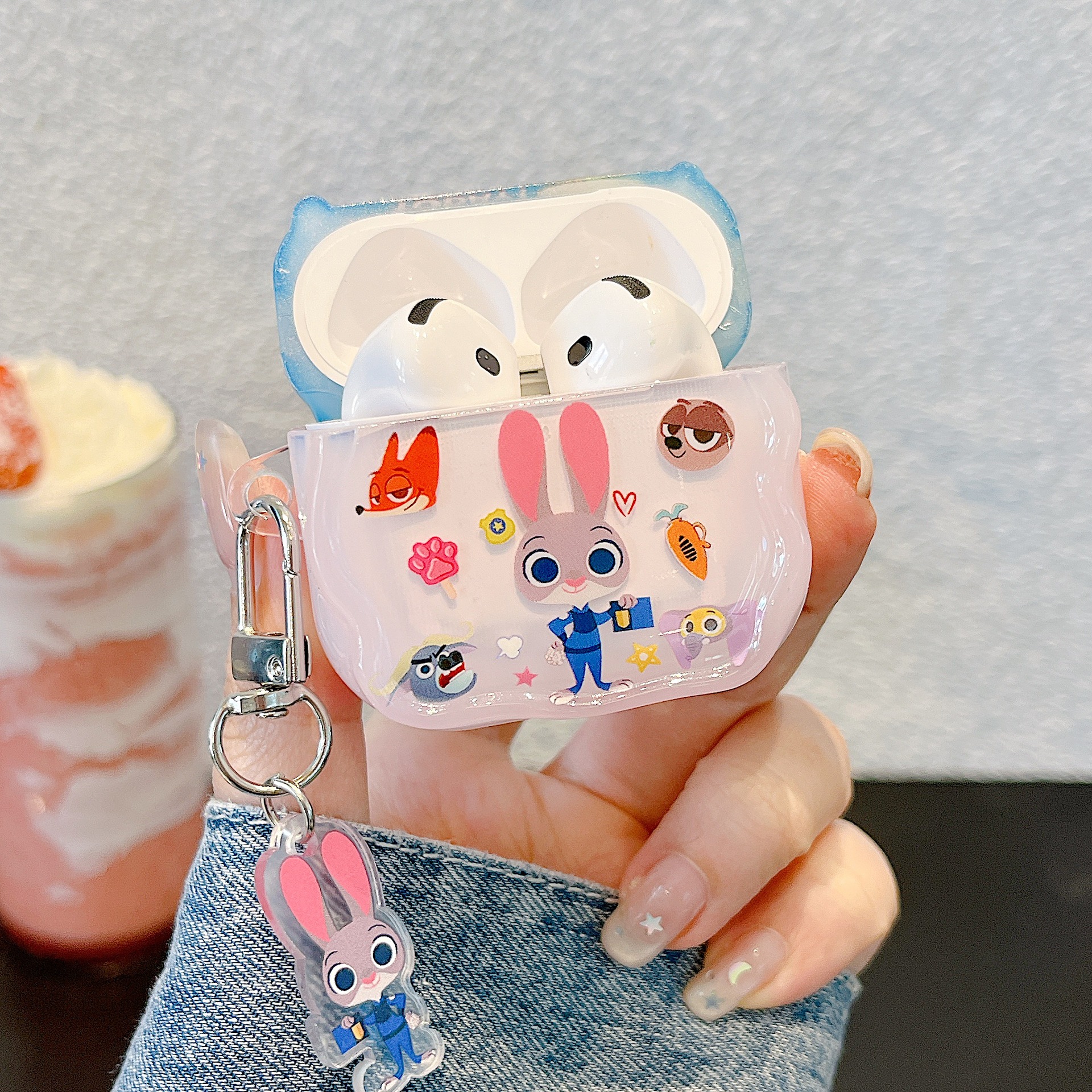 Cubierta de auriculares IMD Mad Animal City para AirPods Pro Cubierta de auriculares Bluetooth AirPods3 / 4 generación a prueba de caídas