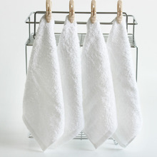 批发25*25小方巾纯棉白色擦手巾20g酒店航空一次性小毛巾定制logo