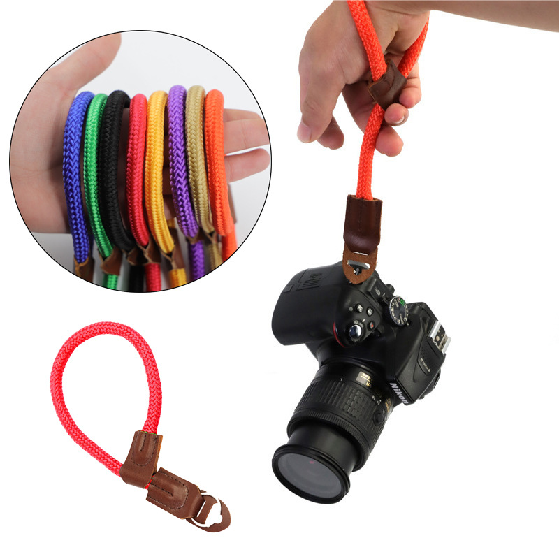 Camera Wrist Band Round Rope Camera Band Micro Single Wrist Band SLR Retro Safety Rope Camera Strap Camera Hand Rope