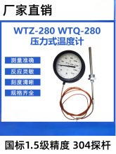 �����ȹ�WTQ/WTZ-280ѹ��ʽ�¶ȼ� ��¯ӡȾ��ҵˮ�����¶ȱ�