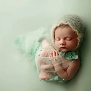 Cross-border Newborn Flower Mesh Wrapping Cloth Background Cloth Baby Wrapping Photographic Photography Photo Props Studio