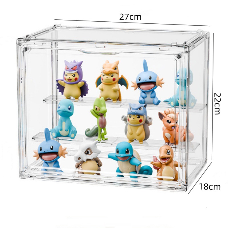 手作りディスプレイボックス人形収納ラック人形モデルバブルマートブラインドボックスアクリル透明ディスプレイキャビネット