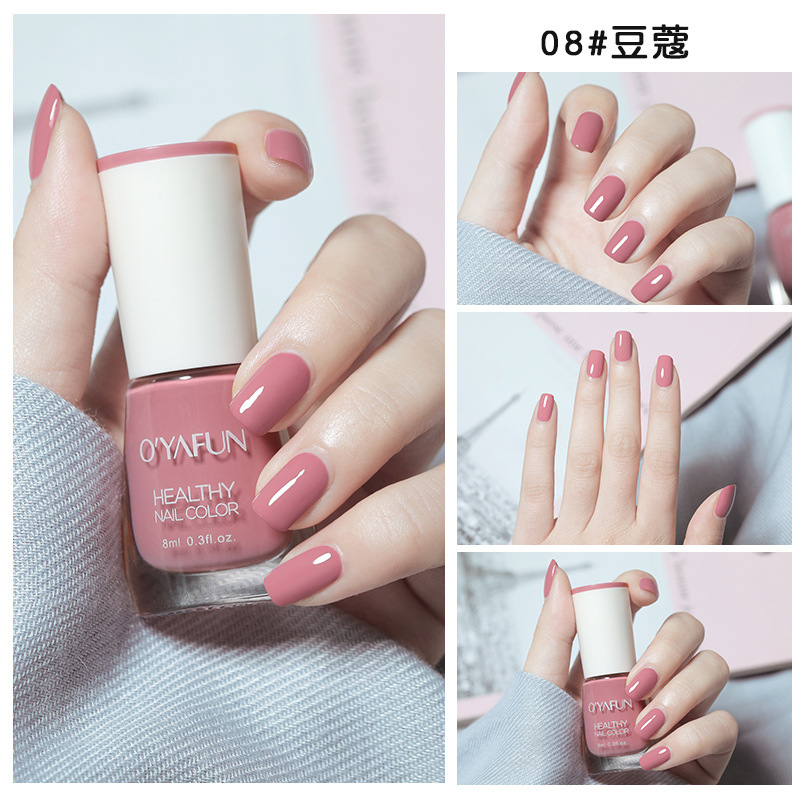 Esmalte de uñas nuevo esmalte de uñas desgarrable a base de agua de secado rápido sin hornear de secado rápido esmalte de uñas no picante primavera y otoño