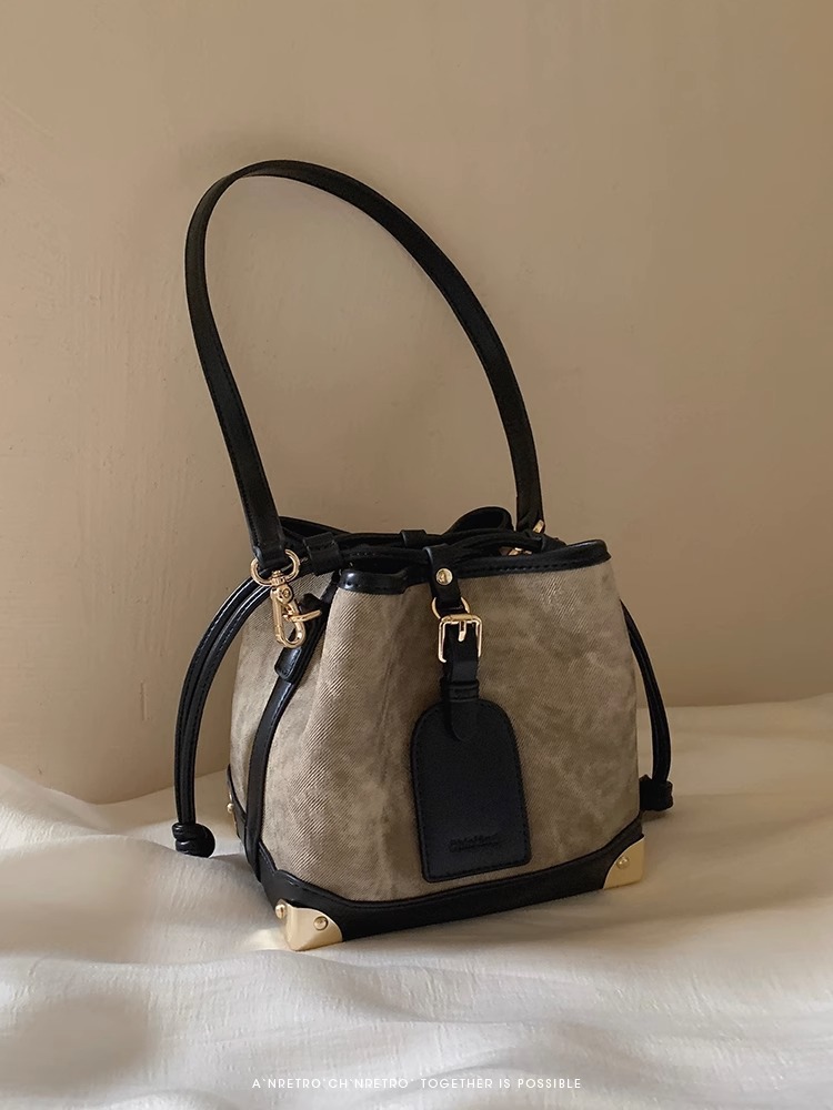 Nanfeng Chio2nd Ölgemälde Pavilion Bucket Bag Damen 2024 Neuer Stil High-End Western Style Single Shoulder Crossbody Bag_voghion.com