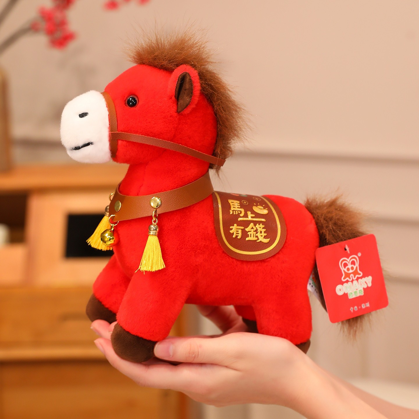 2026 Year of the Horse Mascot Doll, Zodiac Sign, Immediate Wealth and Good Fortune, New Year Decoration, Company Annual Meeting Gift, Custom Logo