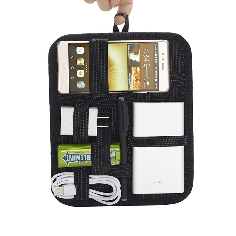 Manufacturer Elastic Storage Board Hardware Tool Cosmetics Bag Cosmetics Digital Accessories Data Cable Mobile Phone Cosmetics Bag