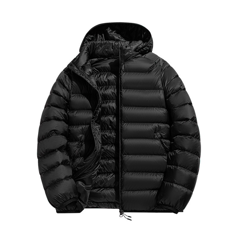 High-quality lightweight down jacket for men and women, new winter model, 90% white duck down, warm, hooded, casual, suitable as a couple's coat