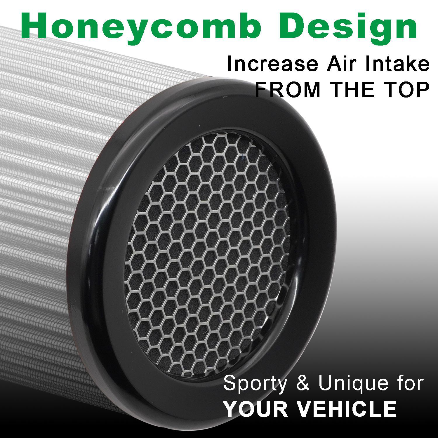 63 76 80 89 101mm car cold intake modified mushroom head air filter engine filter