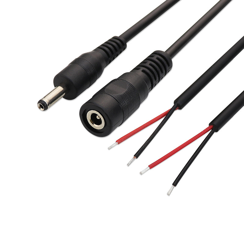 Connect the Kebao Long DC35135 connector wire 3.5*1.35 male and female plug tail soldering 22AWG power adapter