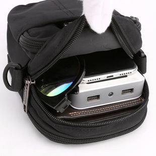 New Hong Kong Mini Mobile Messenger Bag Multi-use Waist Bag Men's Casual Summer and Autumn Fashion Men's Small Bag
