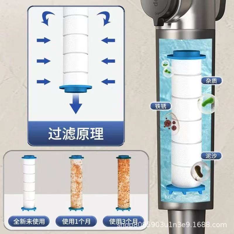 戴喷强劲增压花洒喷头超强浴室洗澡过滤淋浴头加压淋雨花洒头|undefined