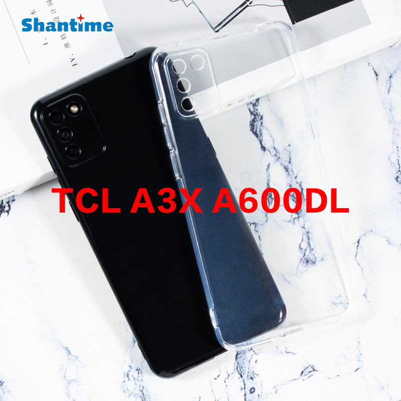 For TCL A3X A600DL Mobile Phone Case Flip Mobile Phone Leather Case TPU Pudding Case Soft Case