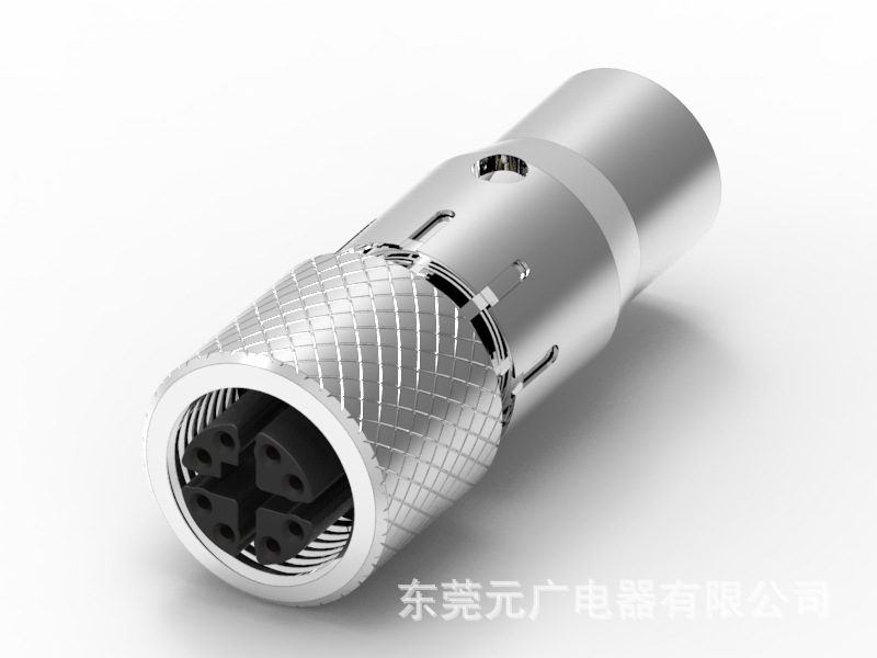 M12 X-CODE 8PIN母头 带屏蔽 线端