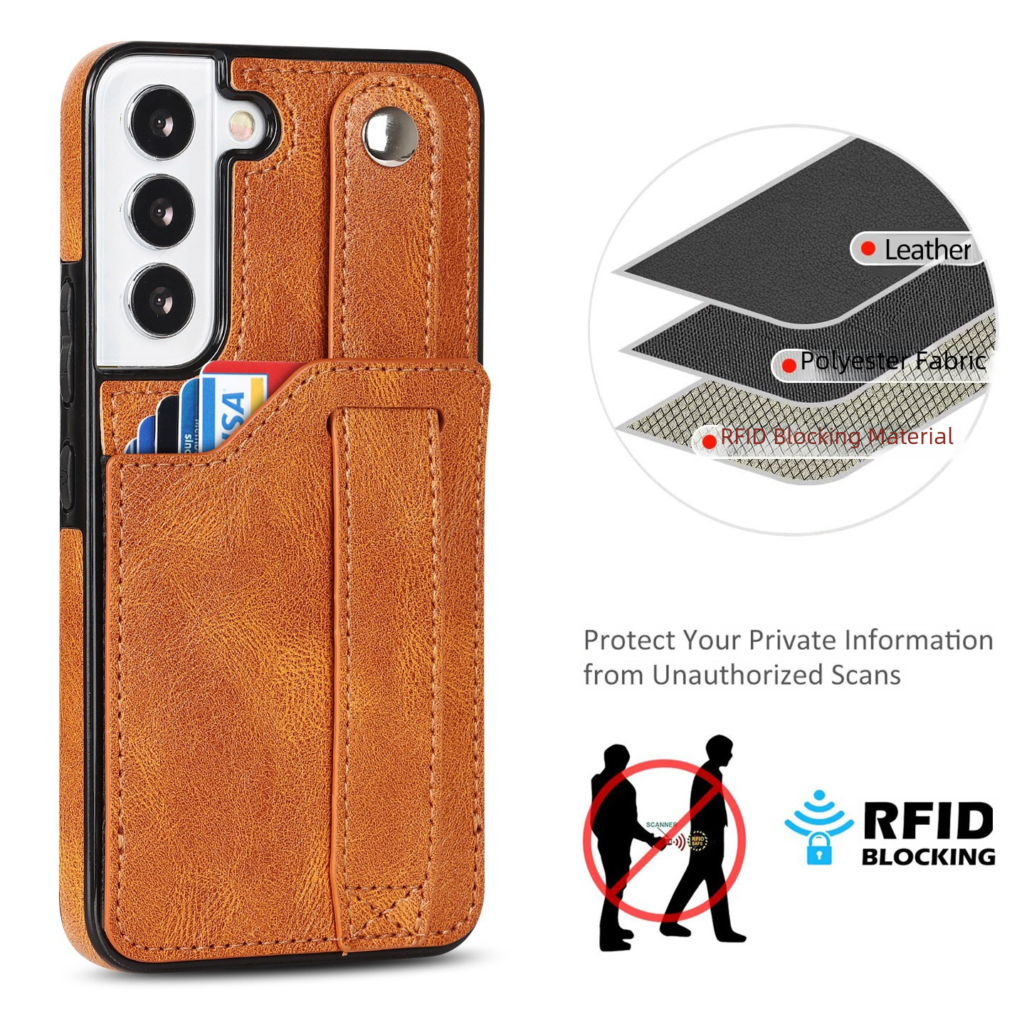 Neue S24 Handyhülle Großhandel für Samsung A53 5g Armband Schutzhülle XR Karte Handy Ledertasche_voghion.com