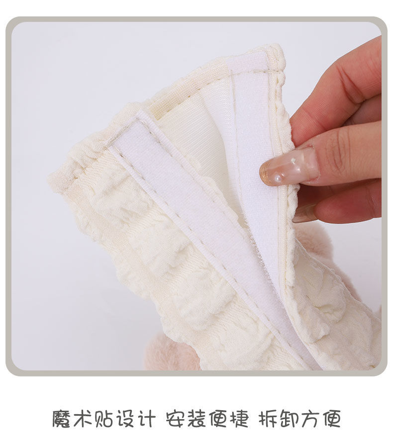 Cross-Border Popular Car Seat Belt Shoulder Pads, Cute Flower Puff Style, Soft and Comfortable, Universal Car Interior Accessories