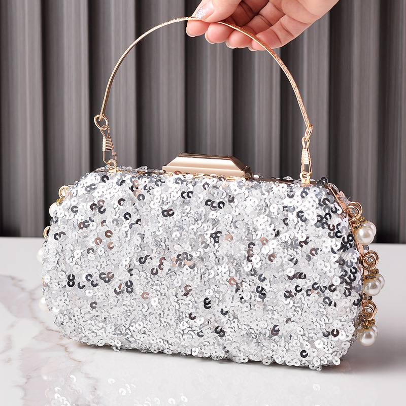 Transfronterizo nuevo bolso de cena de sequillas bolso de fiesta retro brillante bolso de vestido de noche bolso de mano bolso de moda europea