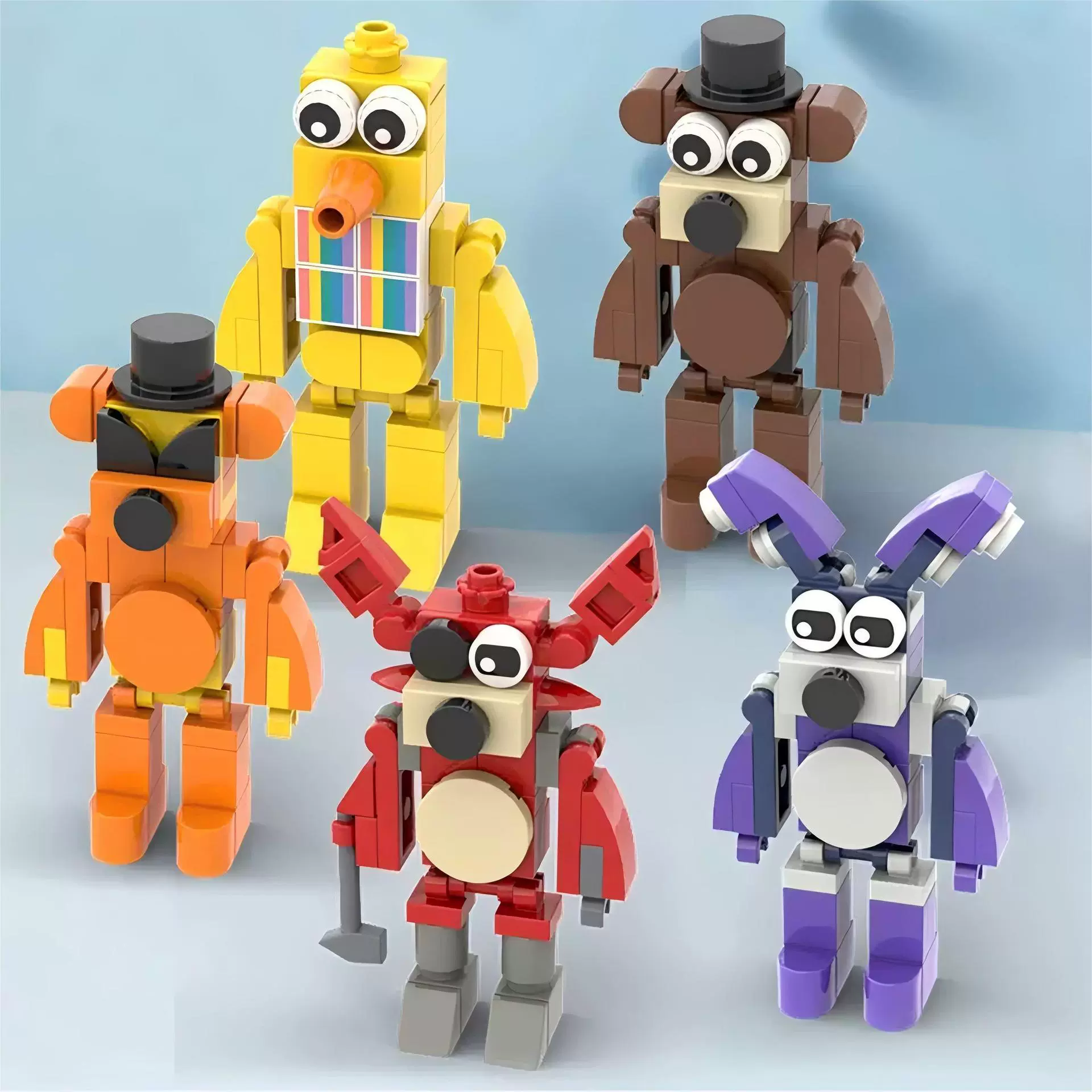 Набор строительных блоков (Lego) — творческие минифигурки, 136–492 деталей, ручная сборка