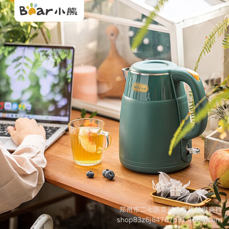 小熊电热水壶ZDH-Q15E1保温一体电烧水茶壶不锈钢大容量恒温