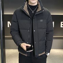 山力达迪正品2025男士冬季新款立领时羽绒服鸭绒修身加厚短款保暖