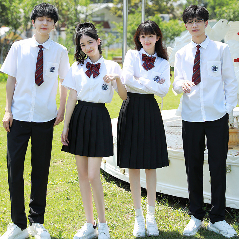 Choir performance costumes, school uniforms for elementary and middle school students, high school graduation outfits, preppy style, JK uniform, white shirt, pleated skirt, class uniform Choir performance costumes, school uniforms for elementary and middle school students, high school graduation outfits, preppy style, JK uniform, white shirt, pleated skirt, class uniform