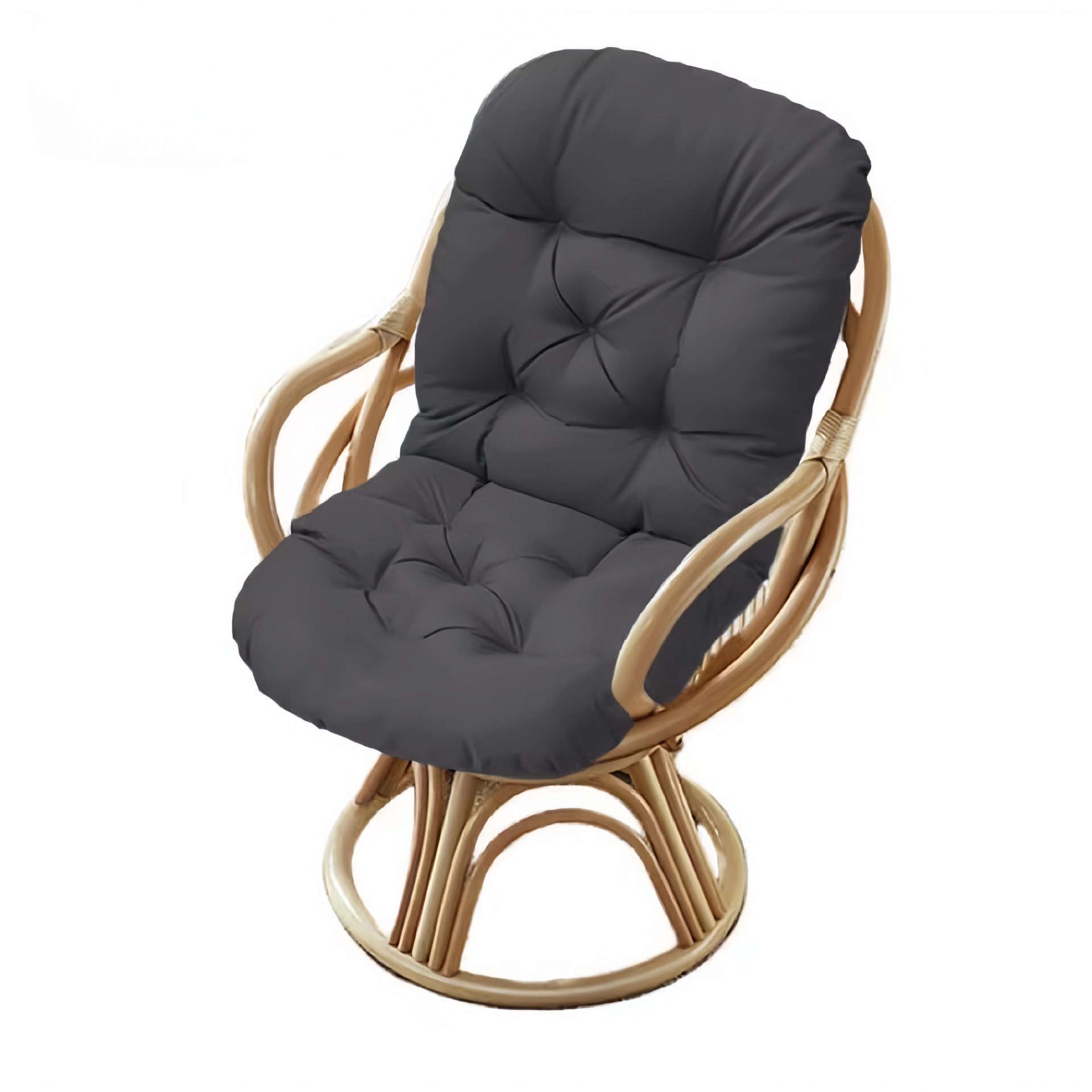 Transfronterizo Amazon TEMU exclusivamente para exteriores mecedora de tela impermeable, respaldo alto, cojín de una pieza, hamaca, cojín para silla de papaya, flor