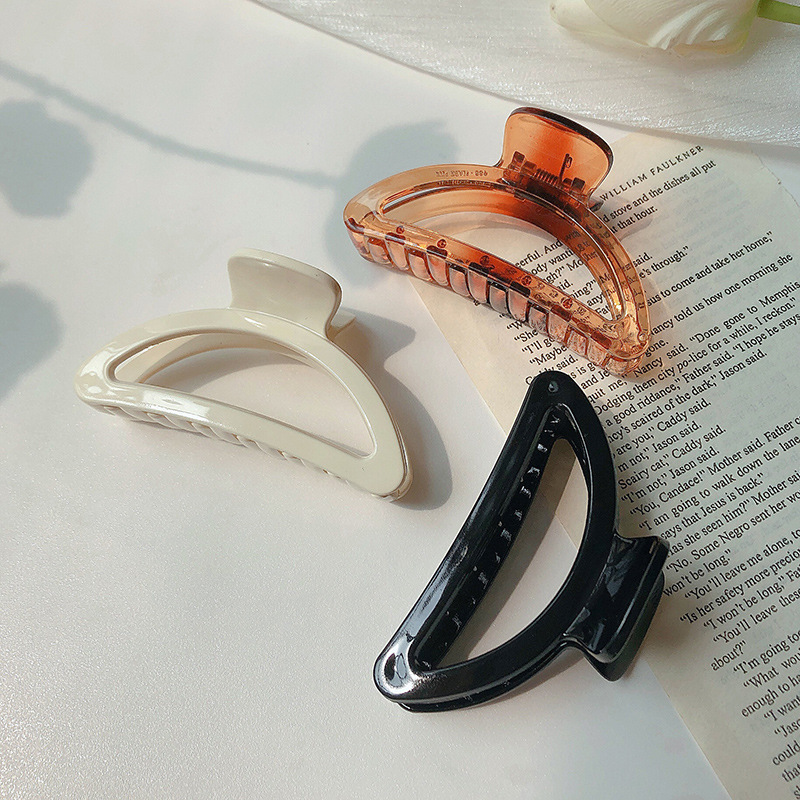 Pinza de pelo hembra Corea del Sur ins Cabeza trasera de niña retro estilo simple temperamento clip Red roja horquilla accesorios para el cabello