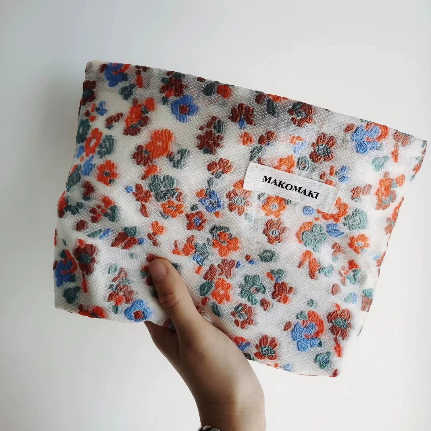 Cosmetic Bag, handheld capacious organizer, zipper pouch 13×6×9.5 cm, multi-pattern options