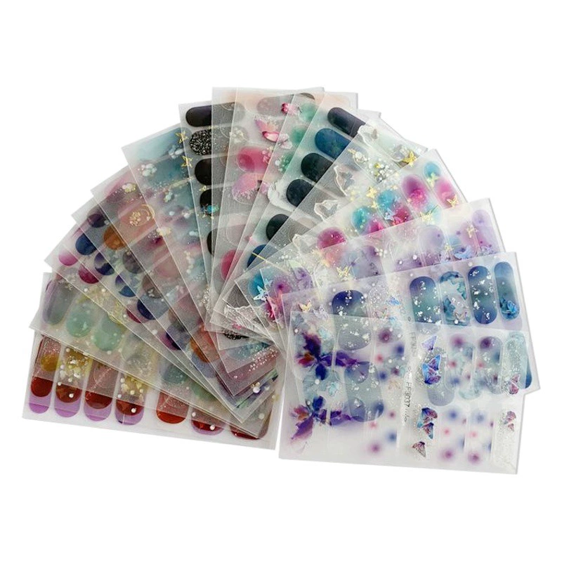 Красная книга для верховой езды интернет-знаменитости 3D наклейки для дизайна ногтей Полные наклейки Золотое Тиснение лазерное тиснение бабочка наклейки для ногтей Водонепроницаемая нашивка для одежды