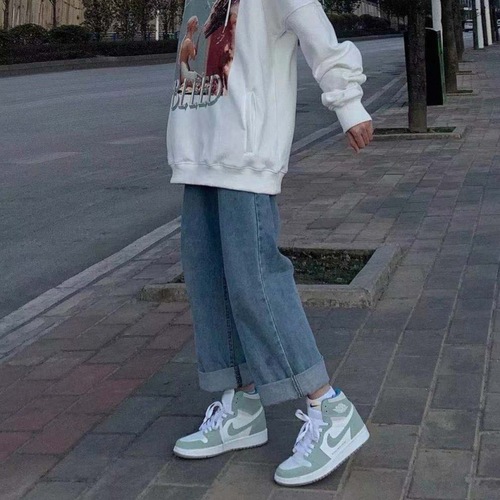 Men's Jeans Spring and Autumn Season Instagram Super Hot Trend Straight Leg Loose Plus Size Droopy Wide Leg Korean Style Father's Pants