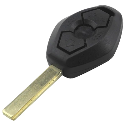 Suitable for BMW 3-button car flat key remote control replacement shell HU92/HU58 (Car Keys) - hu92