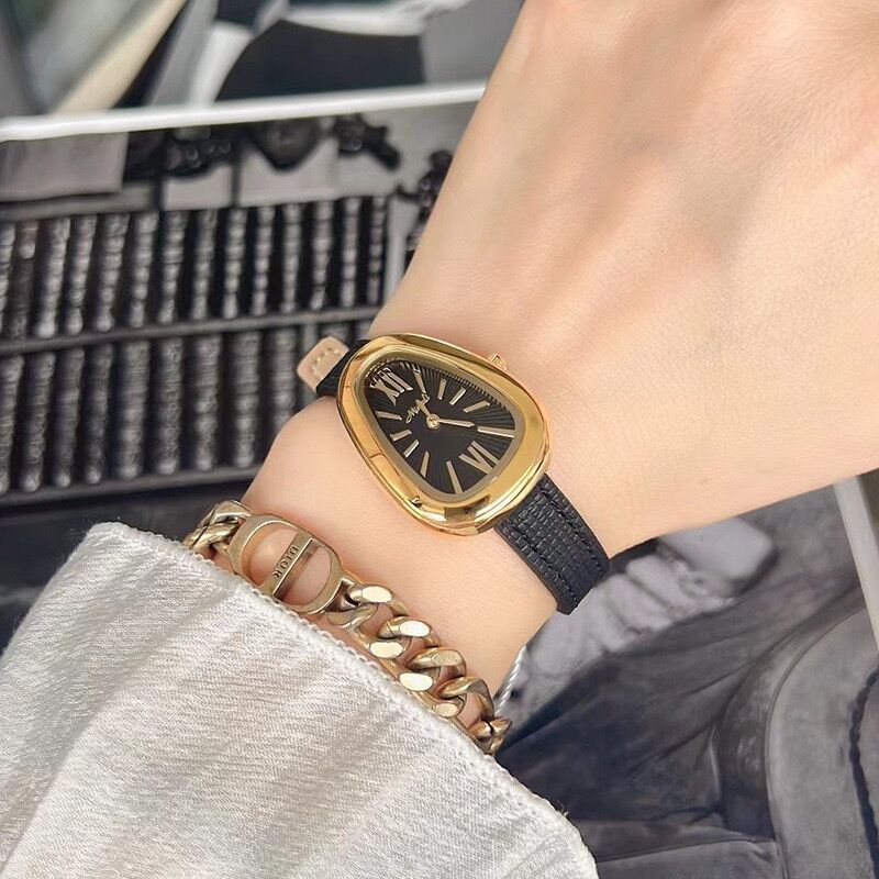 110g Weight Tempered Glass Mirror Material Genuine Leather Strap Material Watch Classification Pointer Display Type Buckle Buckle Style Oval Dial Shape Casual, Holiday Occasion Quartz Movement Solid Color Pattern All Seasons Season Women's Gender Vintage Style, Classic Style Style Vintage Style Classic Style Solid Color Buckle Quartz Watch Women's Watches 36