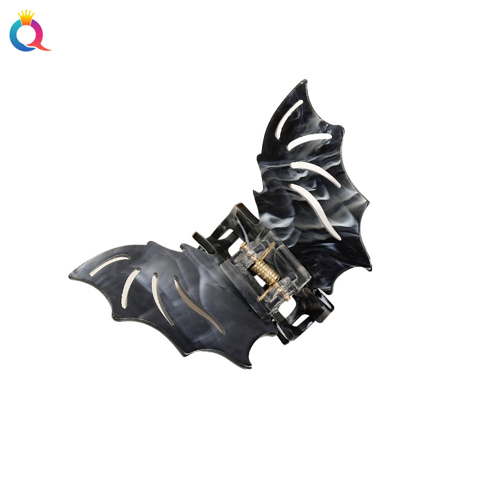 48g Weight Hair Claws Hair Accessories Type 1 Piece Quantity Holiday, Festival Occasion Plastic Material Halloween Festival Bat Pattern Women's Gender Cute, Simple Style Style Halloween Cute Simple Style Women's Bat Plastic Hair Claws 1