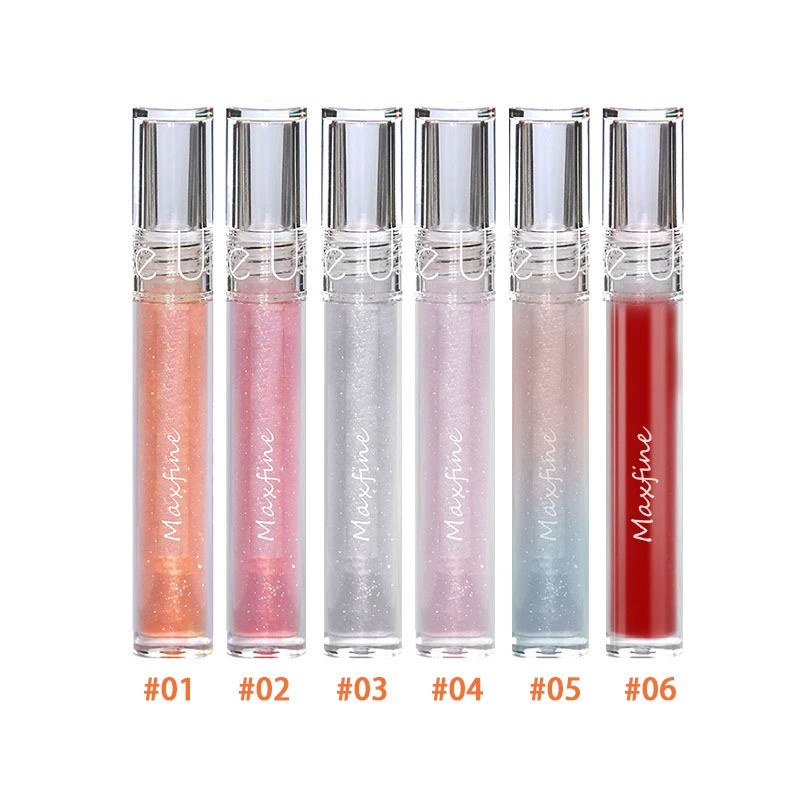 Блеск для губ Maxfine Glasting Lip, увлажнение и эффект увеличения, зеркальный блеск, 3,2 г