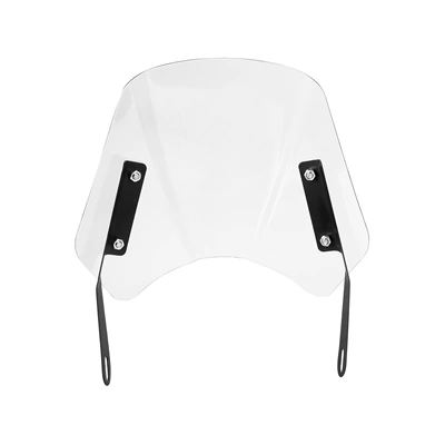 Retro Universal Motorcycle Motorcycle front windshield - cf-bending-wind-deflector-white