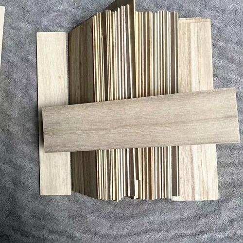 Paulownia slices thin wood slices Paulownia wood board decoration decoration board Paulownia wood slices DIY building model airplane model material